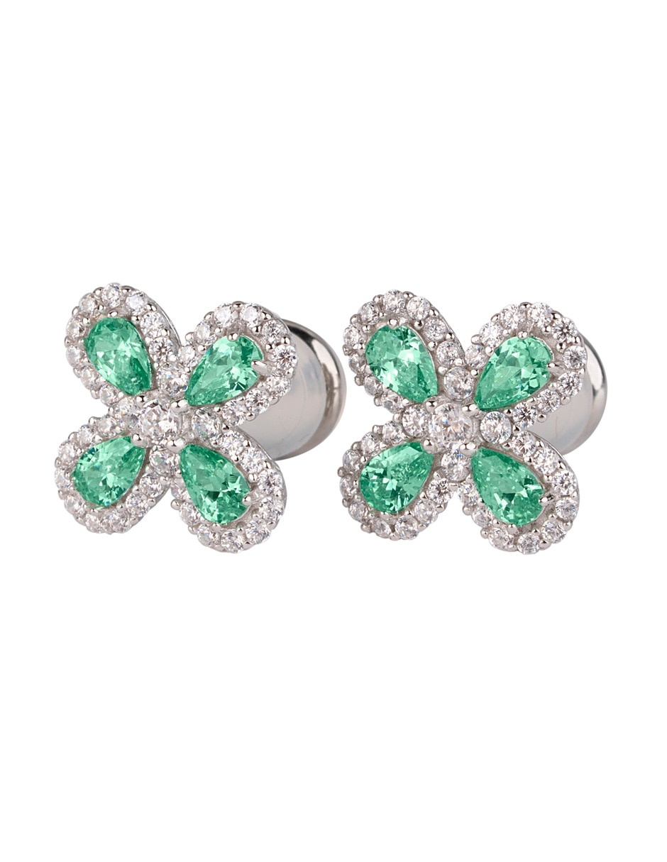 Set de collar y aretes Luckyly Aina de plata P 925