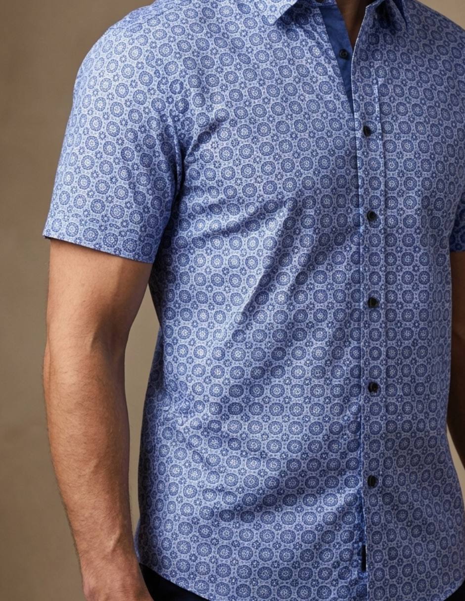 Camisa Pavini manga corta para hombre