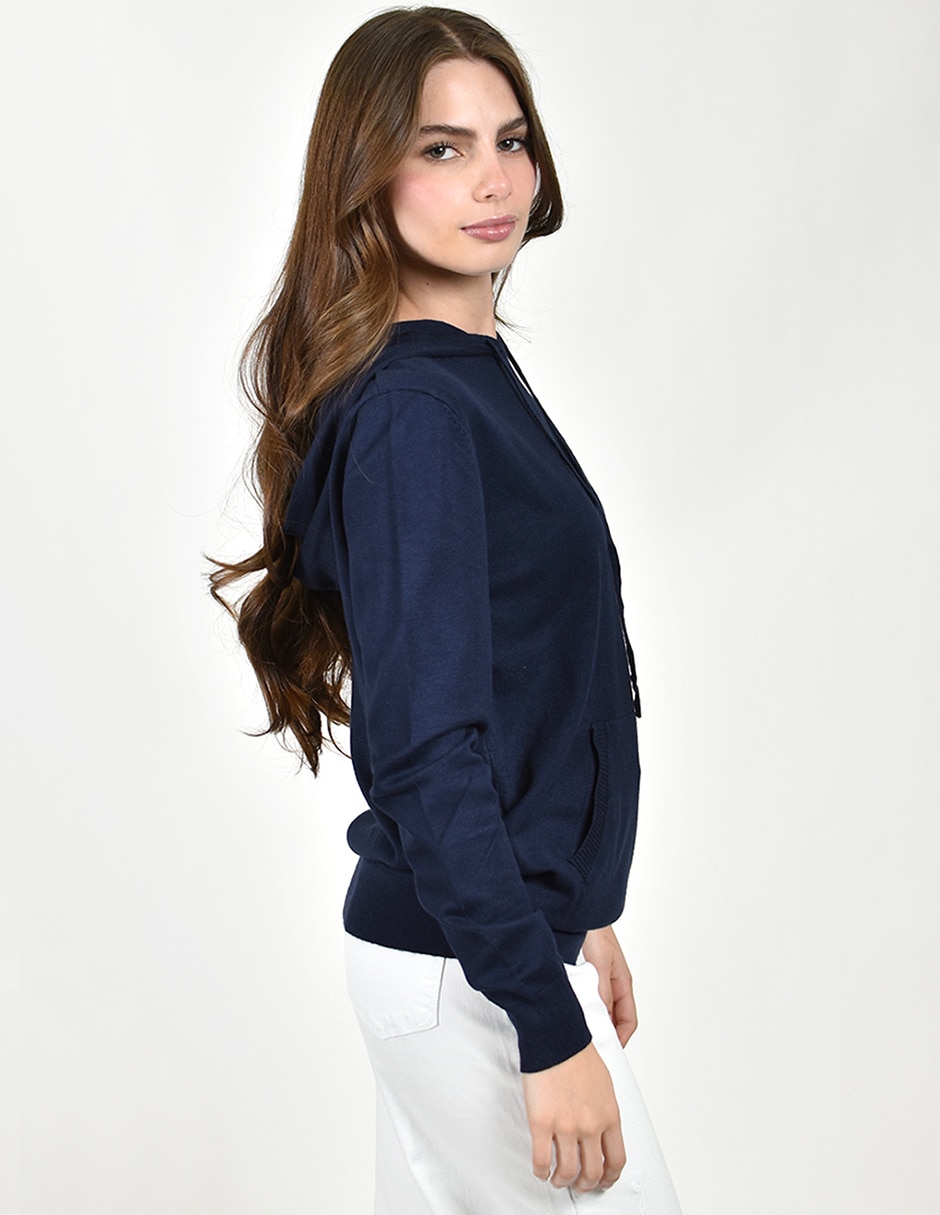 Sudadera con capucha y bolsa para mujer 2