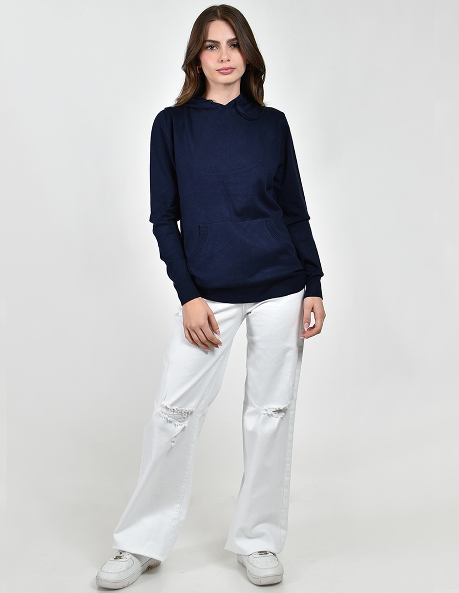 Sudadera con capucha y bolsa para mujer 3