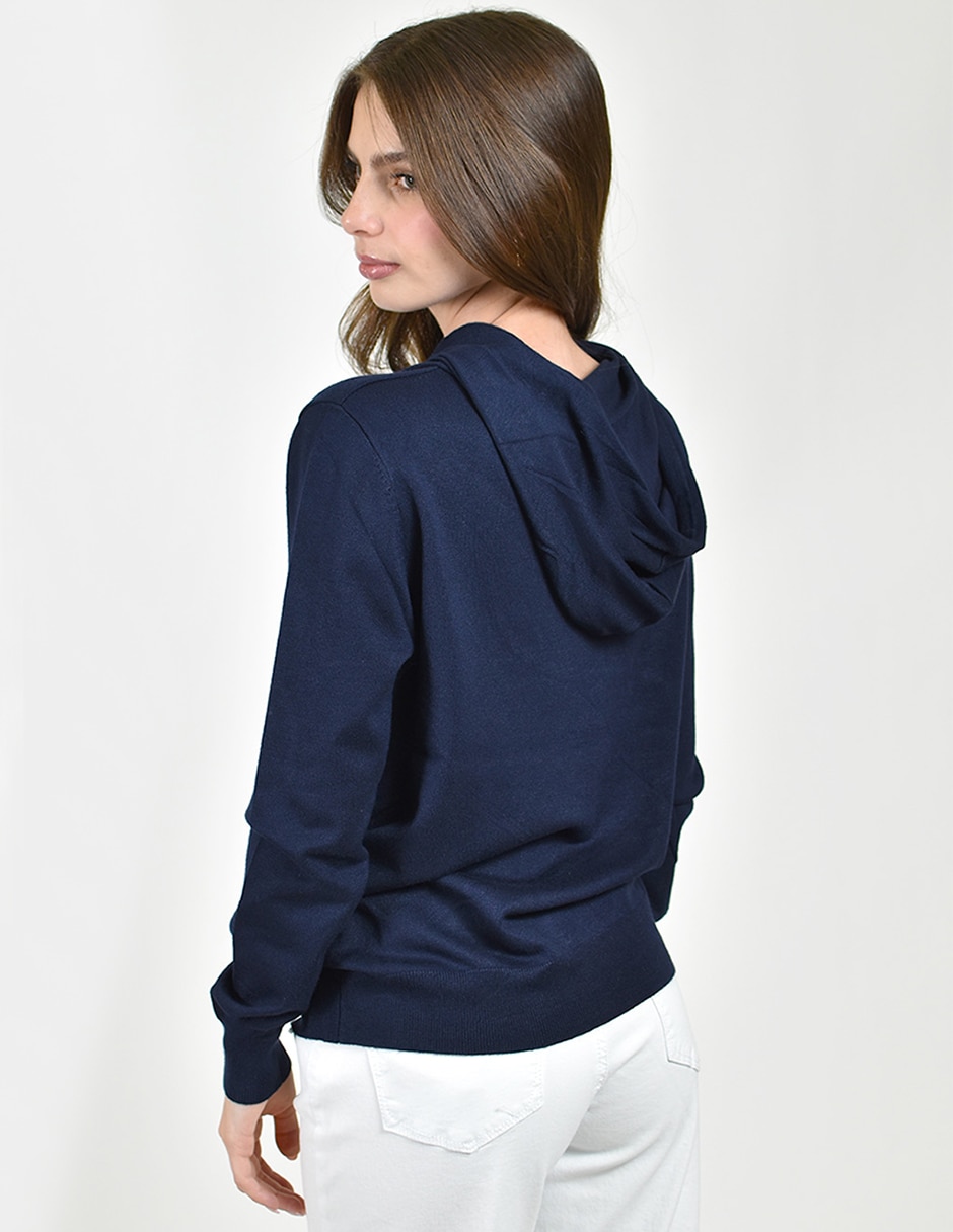 Sudadera con capucha y bolsa para mujer 4