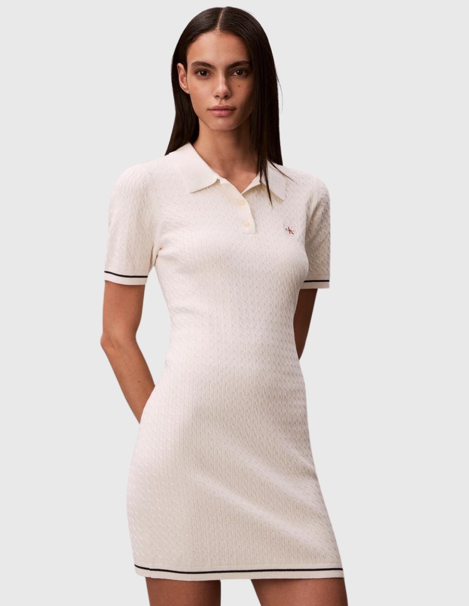 Vestido polo corto casual para mujer Vestido polo corto casual para mujer