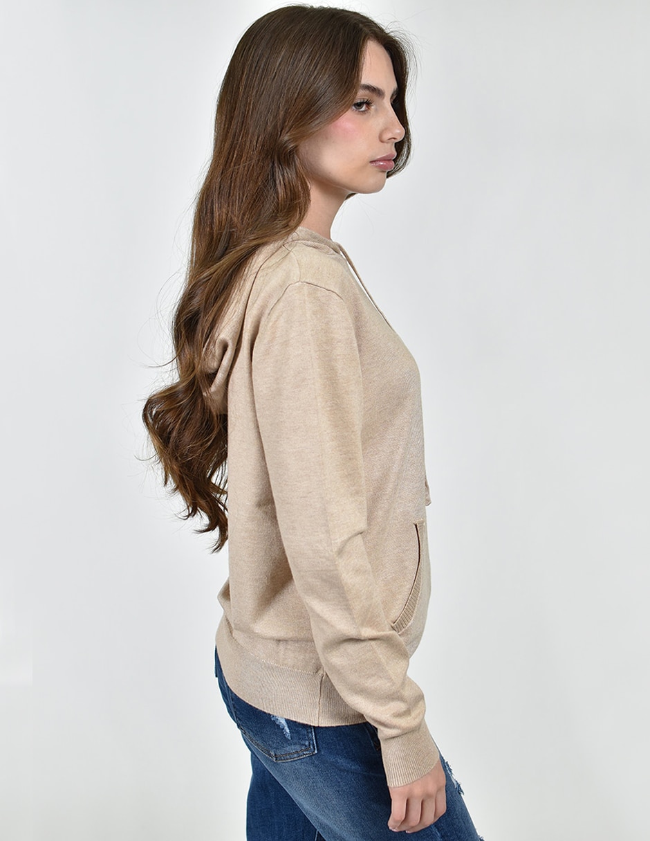 Sudadera con Capucha y bolsa para mujer 2
