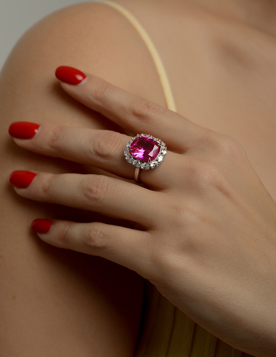 Anillo Gladkova Joyería P 925 de plata rubí