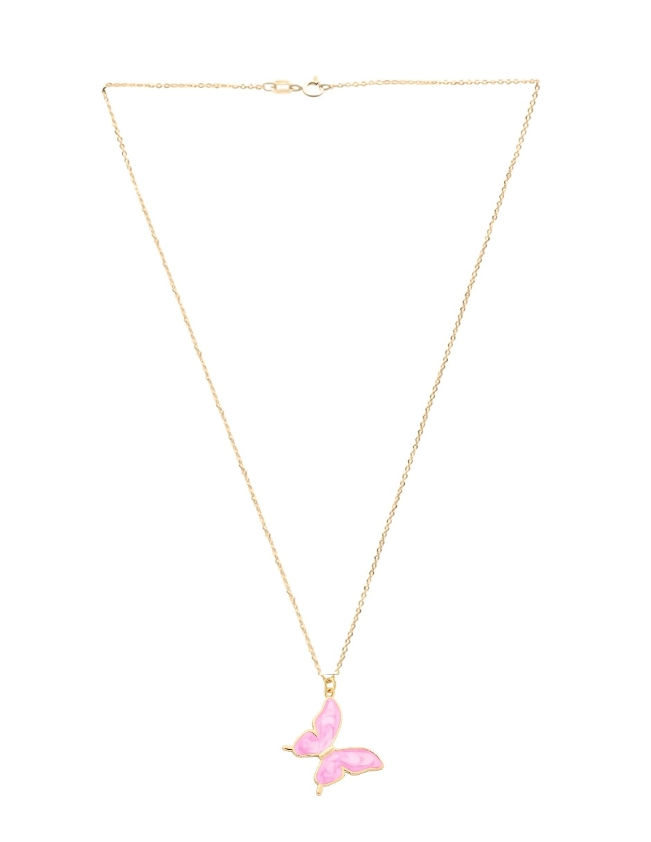 Collar mariposa zvezda aurore de metal 18 k