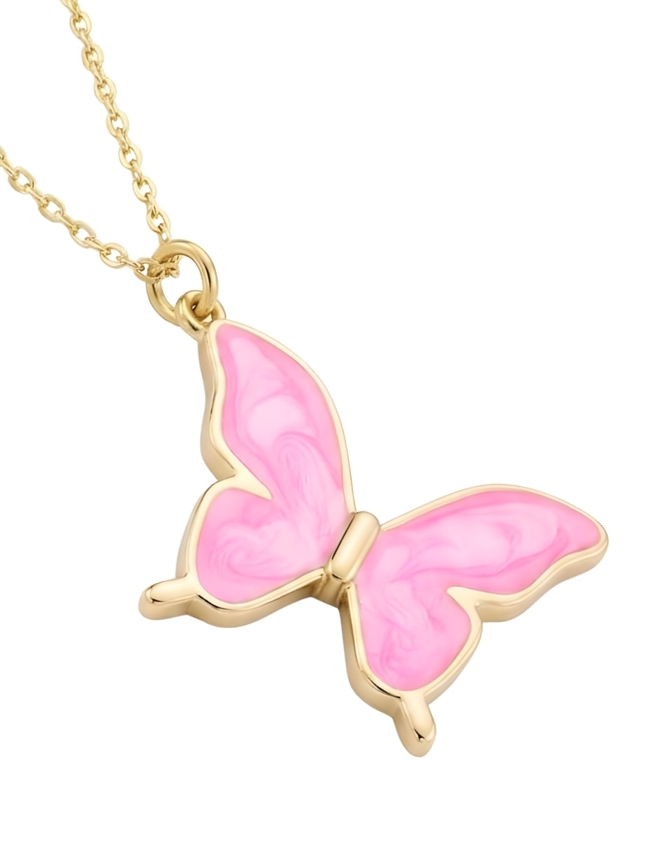 Collar mariposa zvezda aurore de metal 18 k