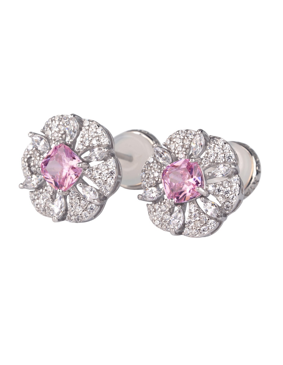 Set de collar y aretes Luckyly Fiora de Plata P 925