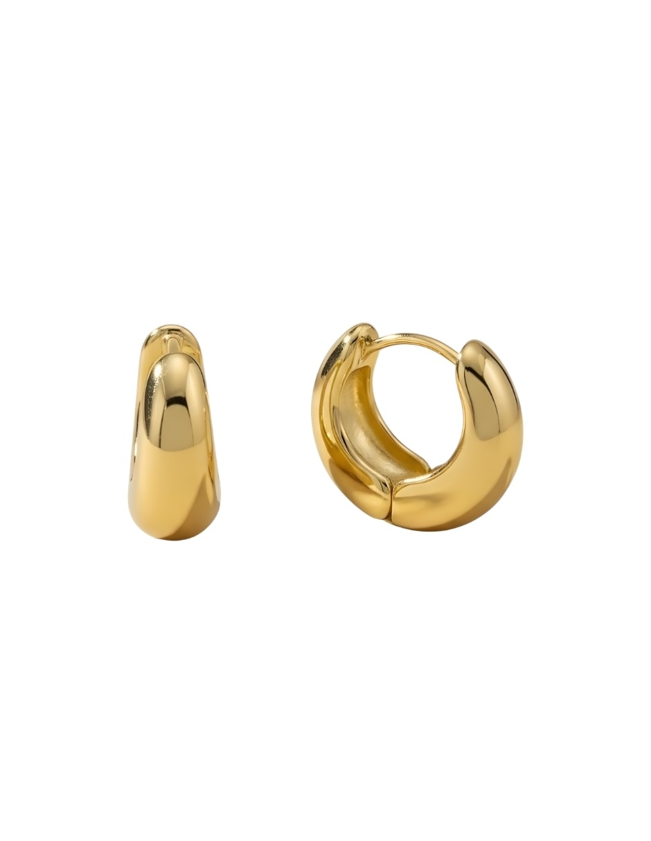Set de arracadas Zvezda Aurore de 18 k con acabado chapa de oro