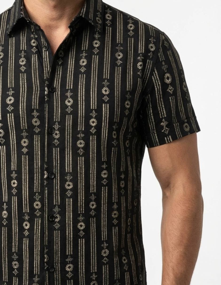 Camisa casual manga corta para hombre 2