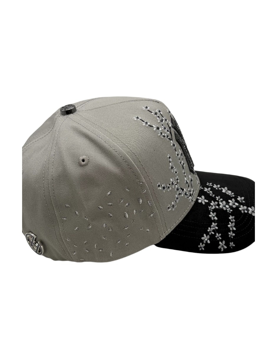 Gorra visera curva snapback casual Big Boss Sakura Gray para hombre