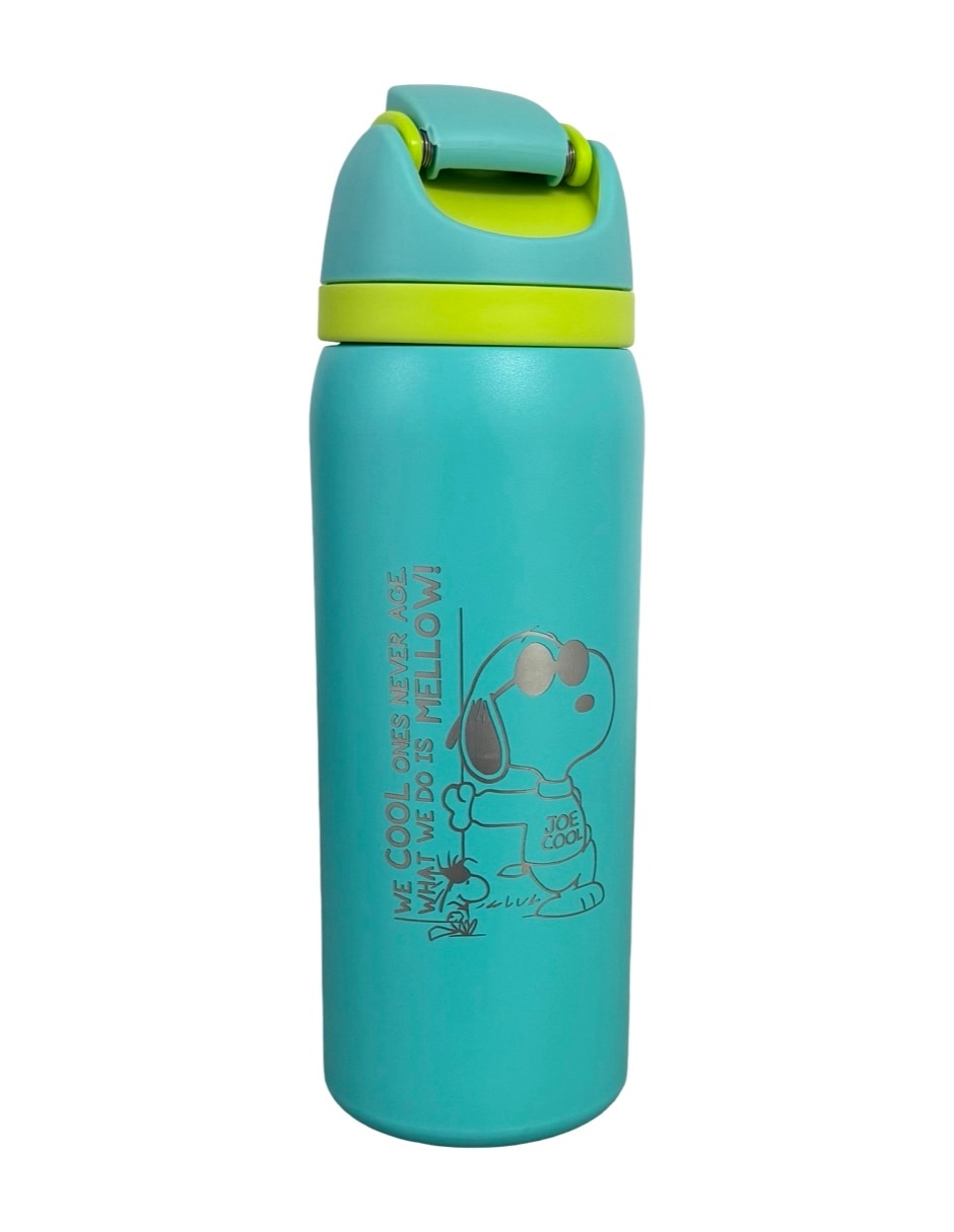 Termo Termomania de acero inoxidable Snoopy con tapa rosca 946 ml