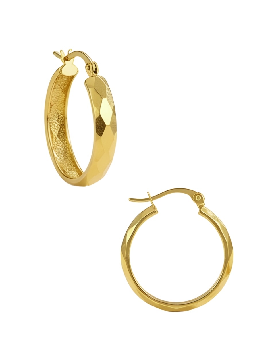 Set de arracadas Zvezda Aurore de 18 k con acabado chapa de oro