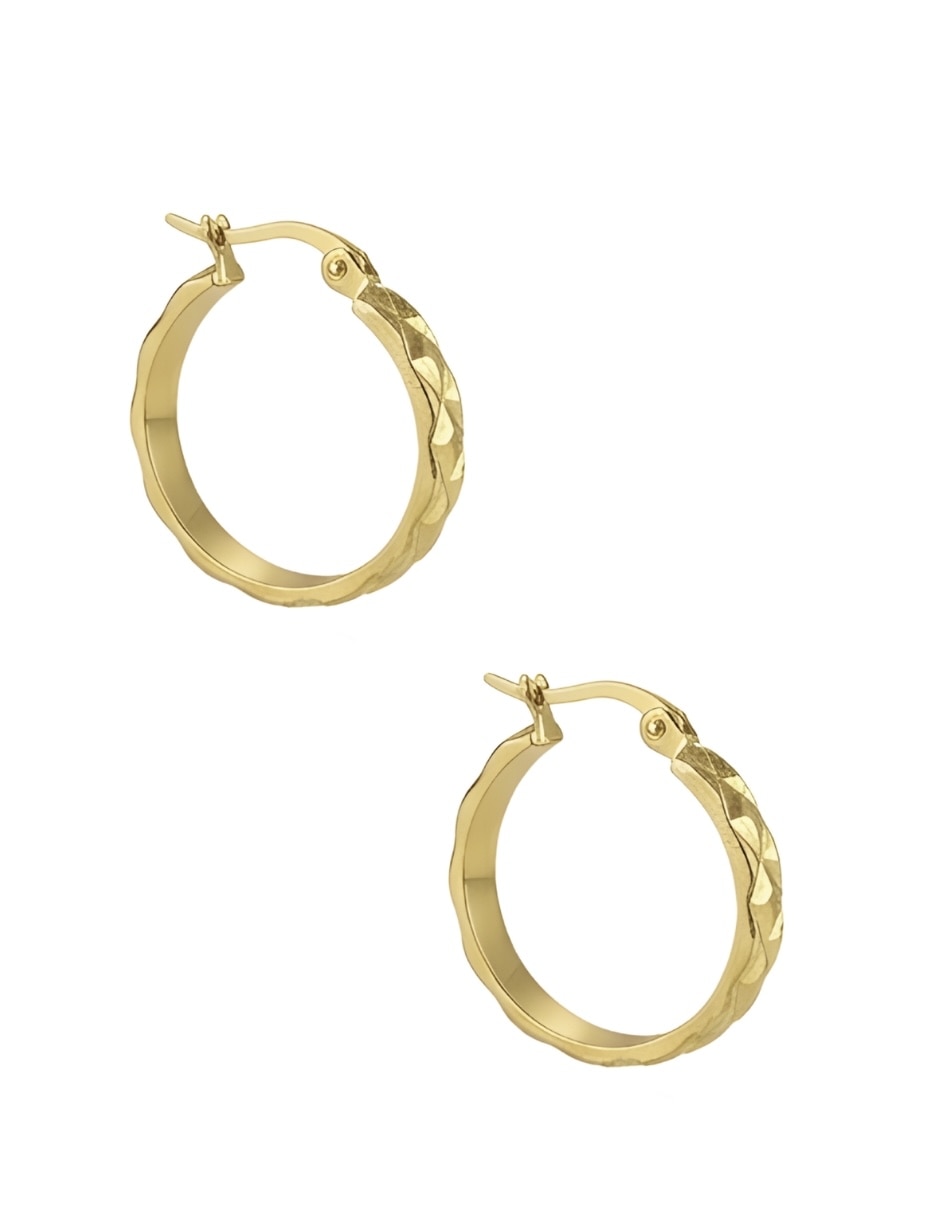 Set de arracadas Zvezda Aurore de 18 k con acabado chapa de oro