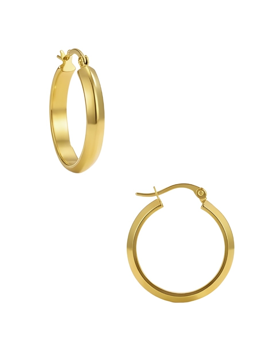 Set de arracadas Zvezda Aurore de 18 k con acabado chapa de oro