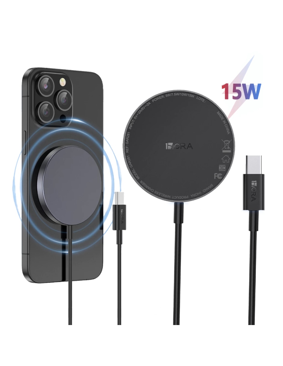 Cargador inalámbrico Genérica 281 cubo Magsafe 15 W