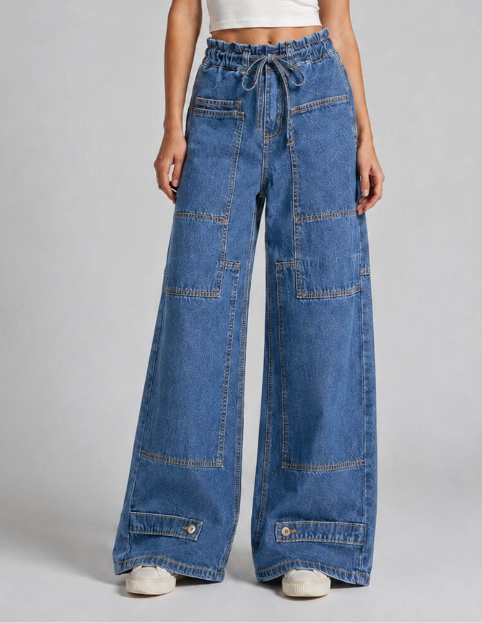 Jeans Regular Wide leg corte Cintura alta para mujer Jeans Regular Wide leg corte Cintura alta para mujer