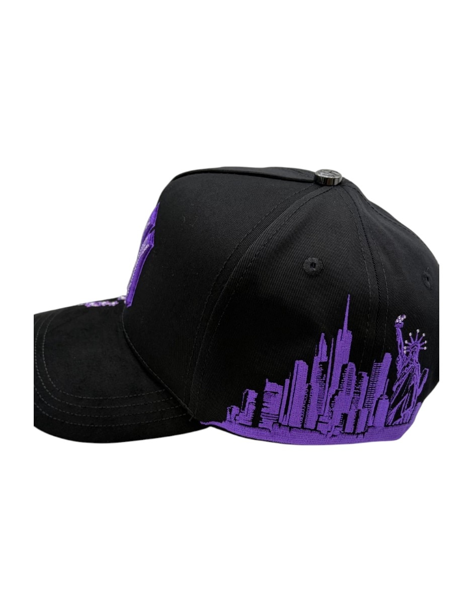 Gorra visera curva snapback casual Big Boss Sakura Purple para hombre