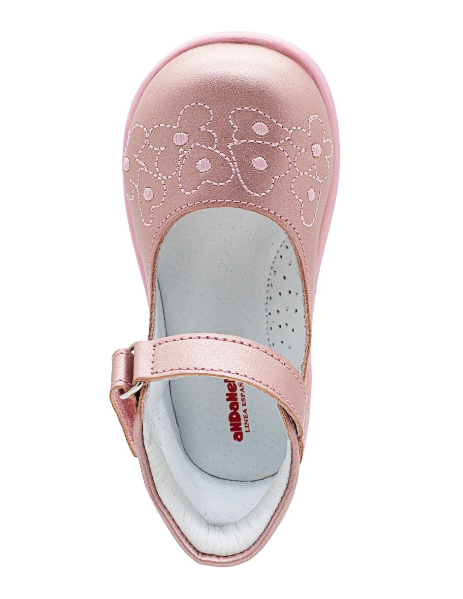 Zapato andanenes primeros pasos de piel para niña
