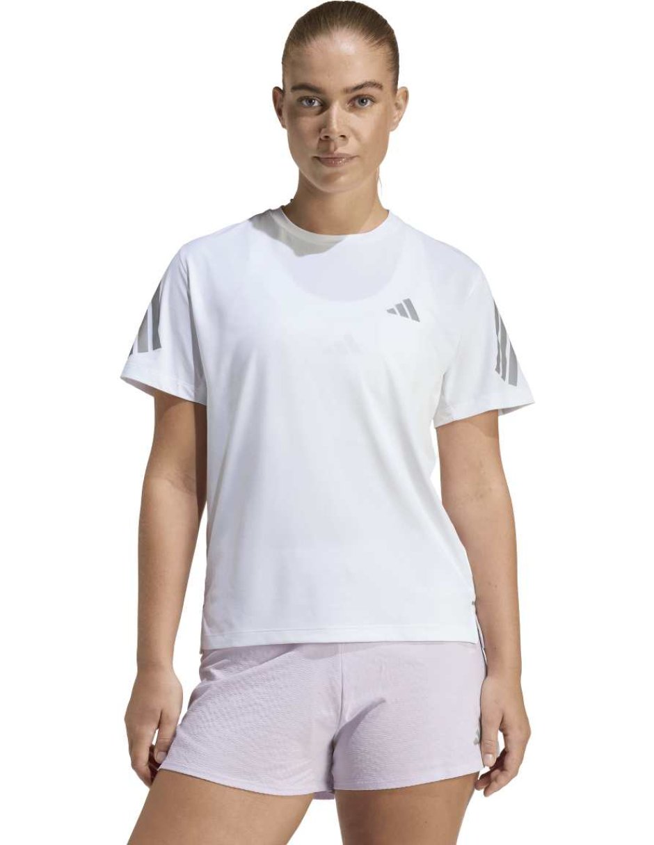 Playera deportiva para correr Adidas de mujer