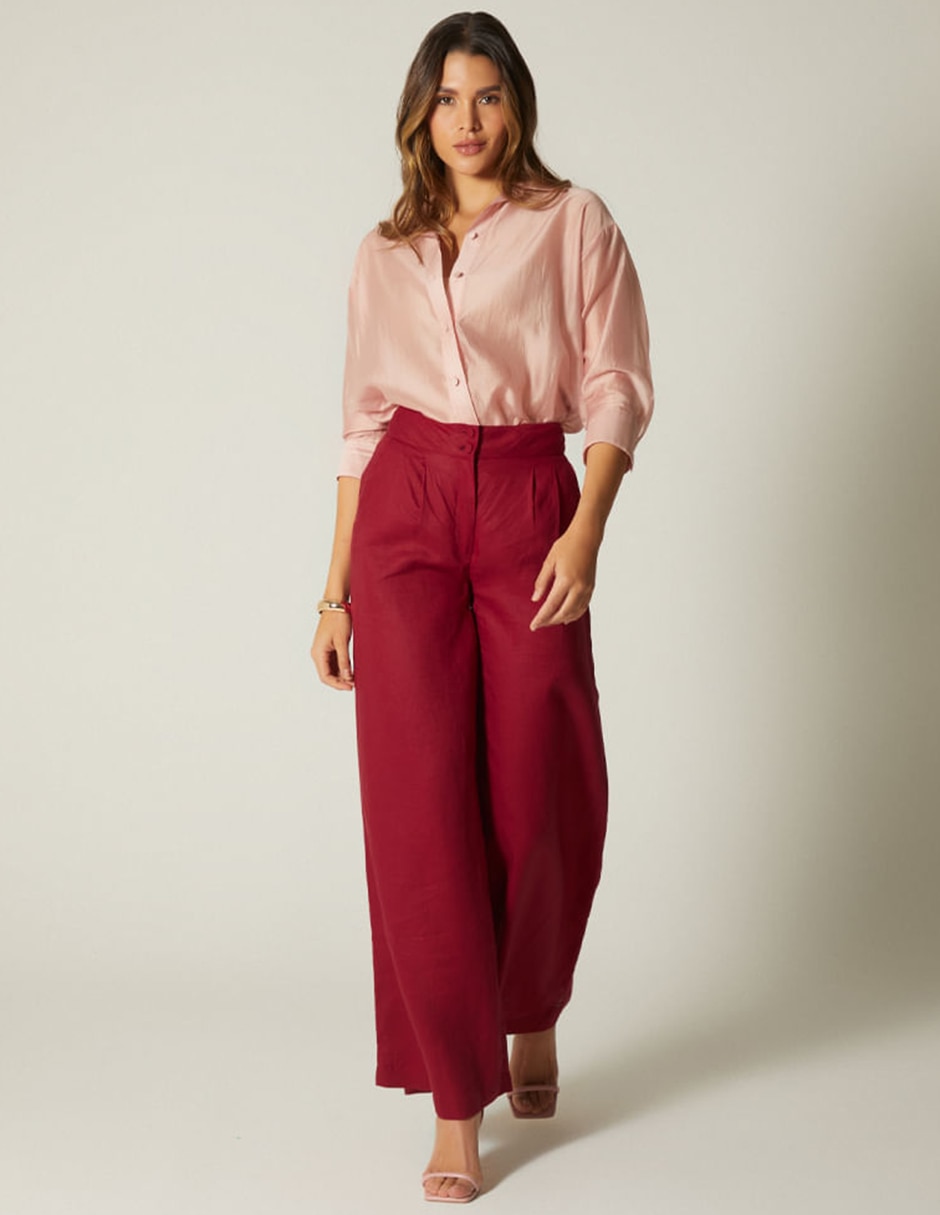 Pantalón de vestir Studio F palazzo para mujer