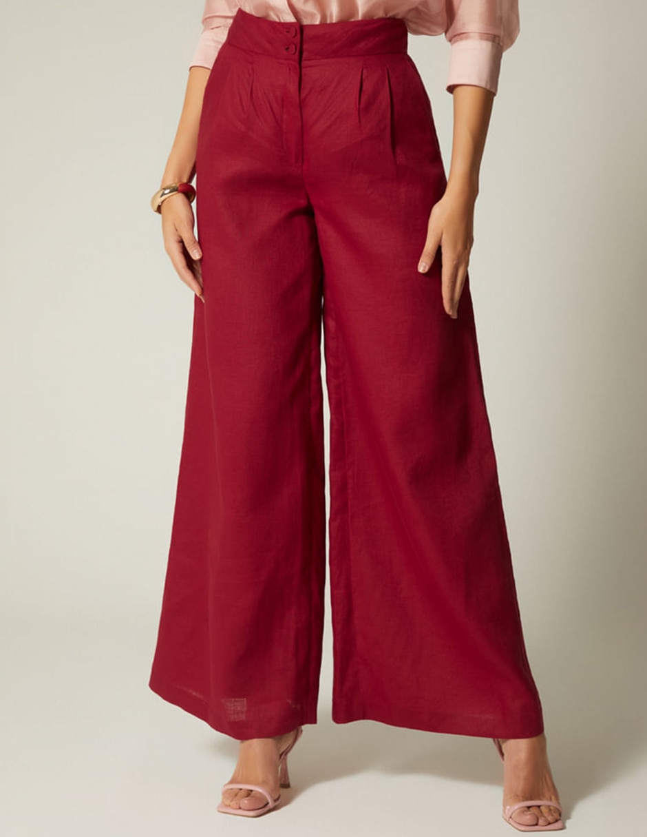 Pantalón de vestir Studio F palazzo para mujer