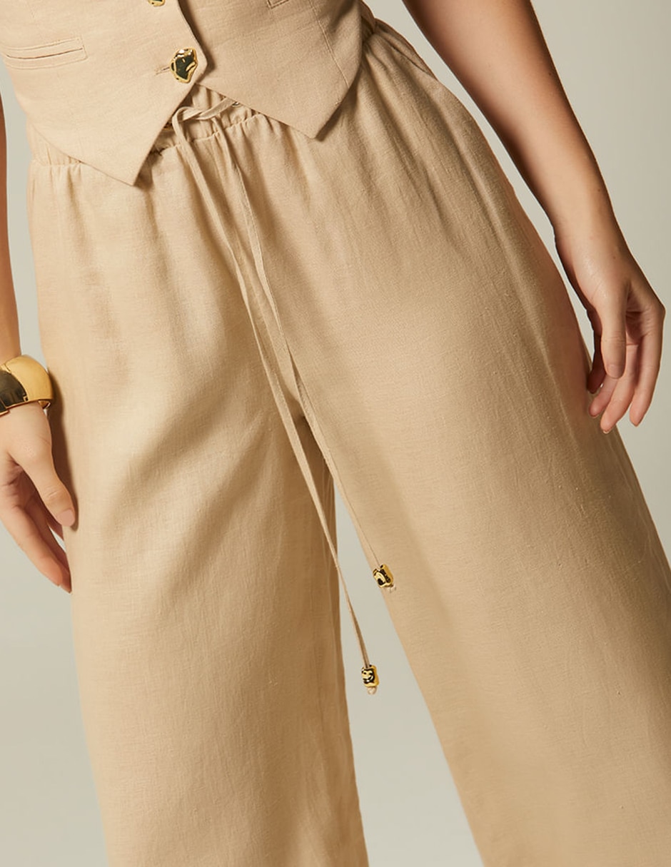 Pantalón Easy Pant Studio f palazzo para mujer
