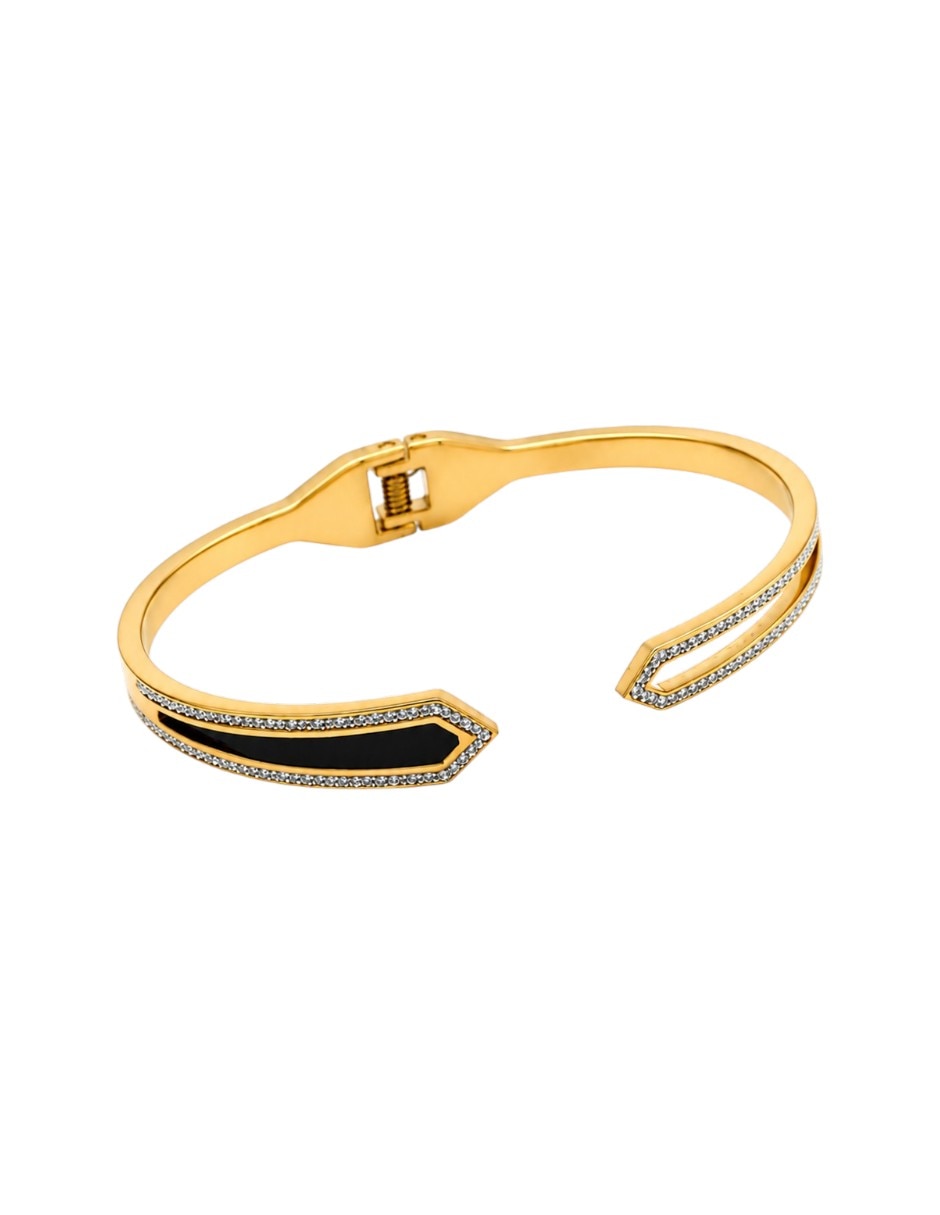 Brazalete velocity de oro laminado 18 k brazalete