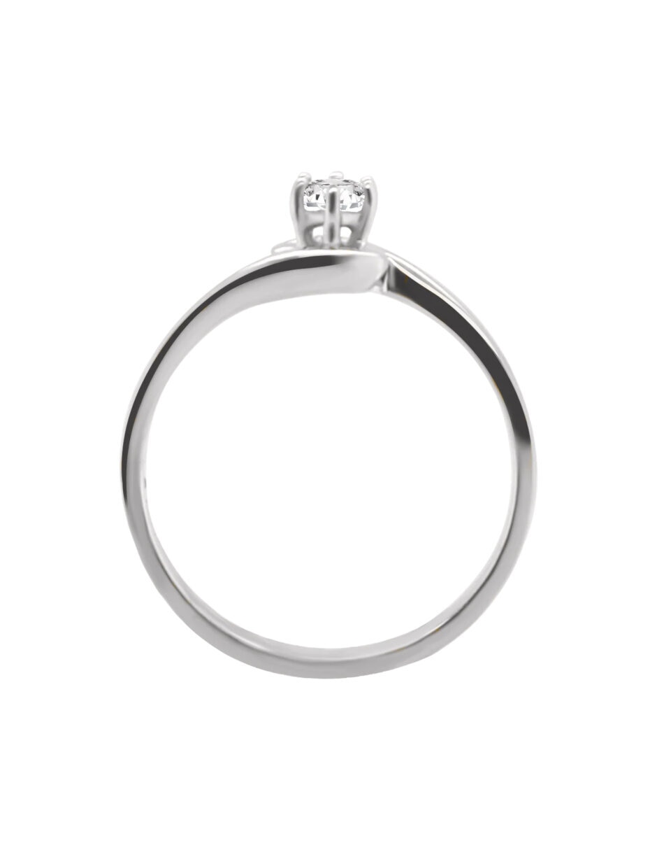 Anillo de compromiso de oro 14 k Amaris diamante 4
