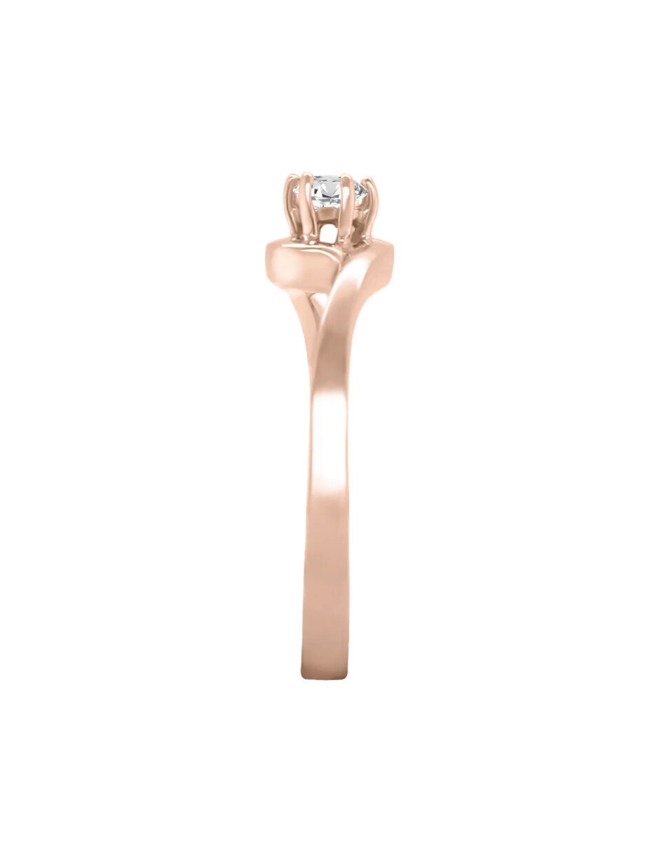 Anillo de compromiso de Oro 14 k Amaris Diamante 5
