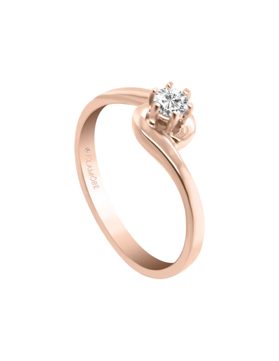 Anillo de compromiso de Oro 14 k Amaris Diamante 2