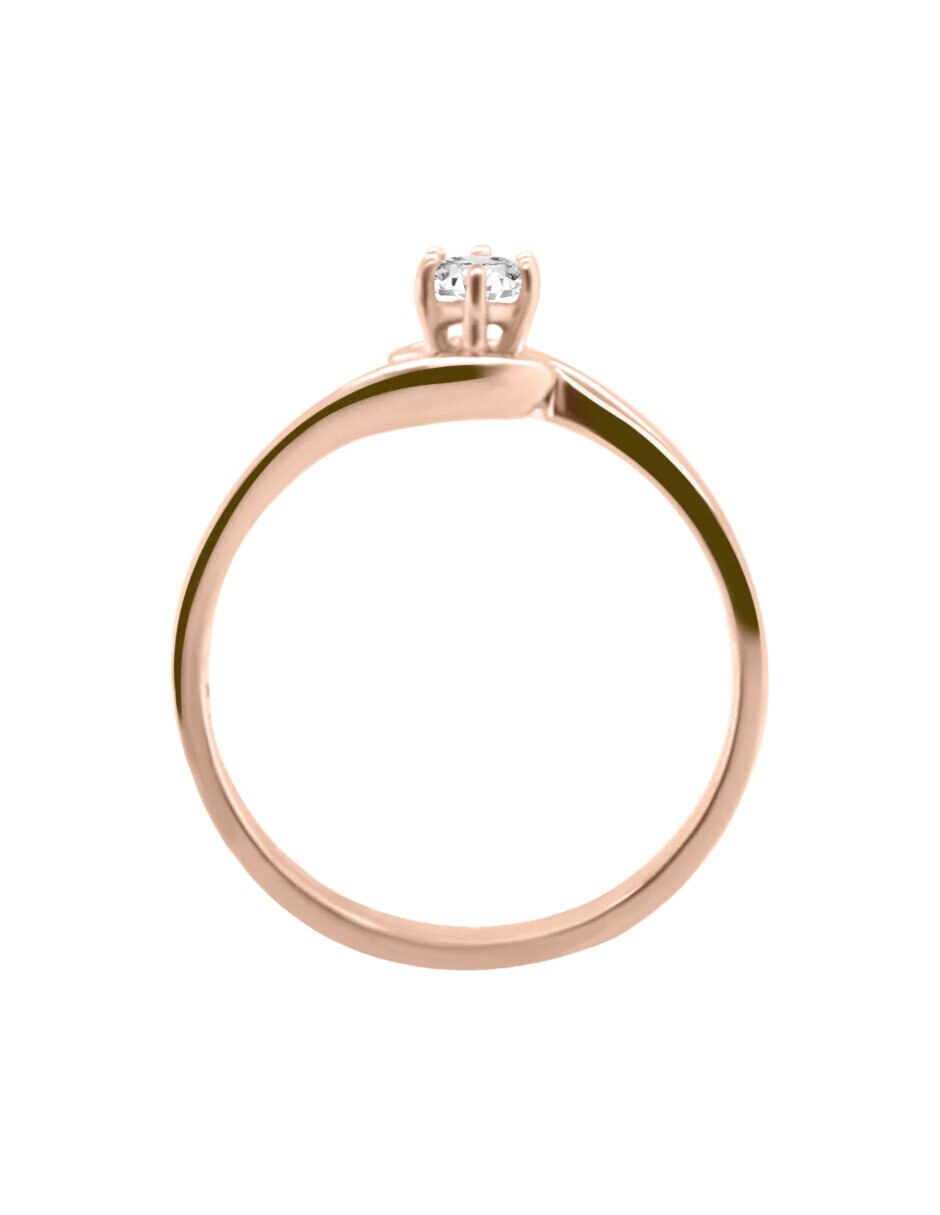 Anillo de compromiso de Oro 14 k Amaris Diamante 3