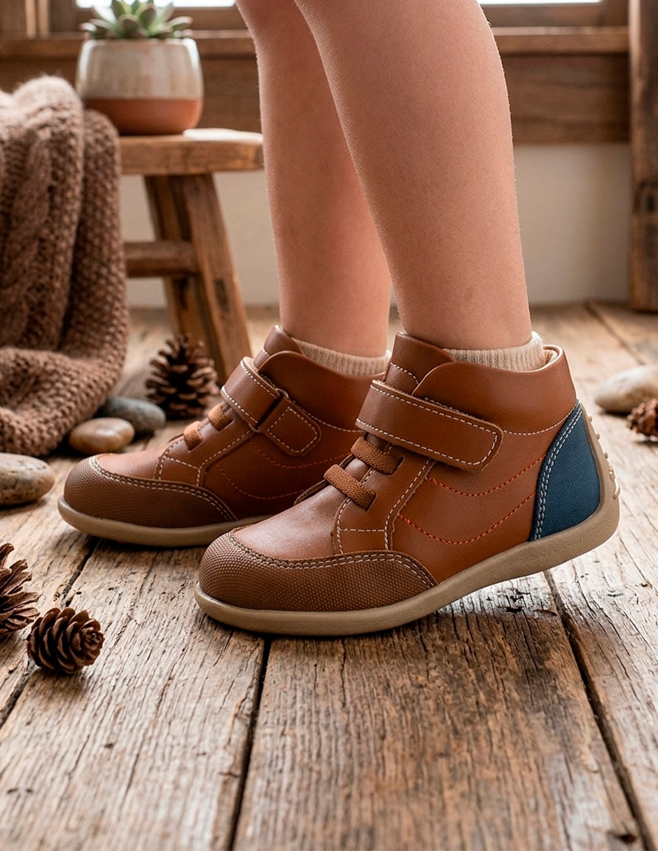 Zapato andanenes preandante de piel para niño
