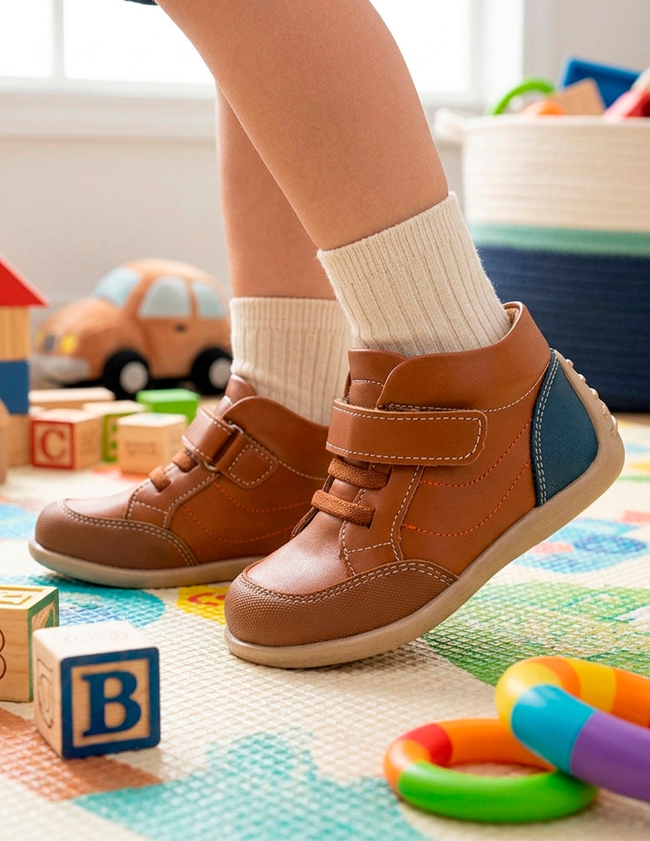 Zapato andanenes preandante de piel para niño