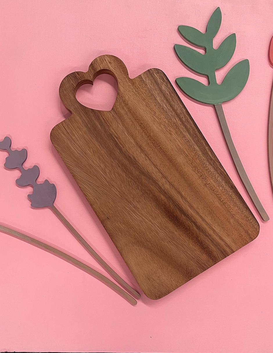 Tabla para picar Wood Planks Mx corazon de madera