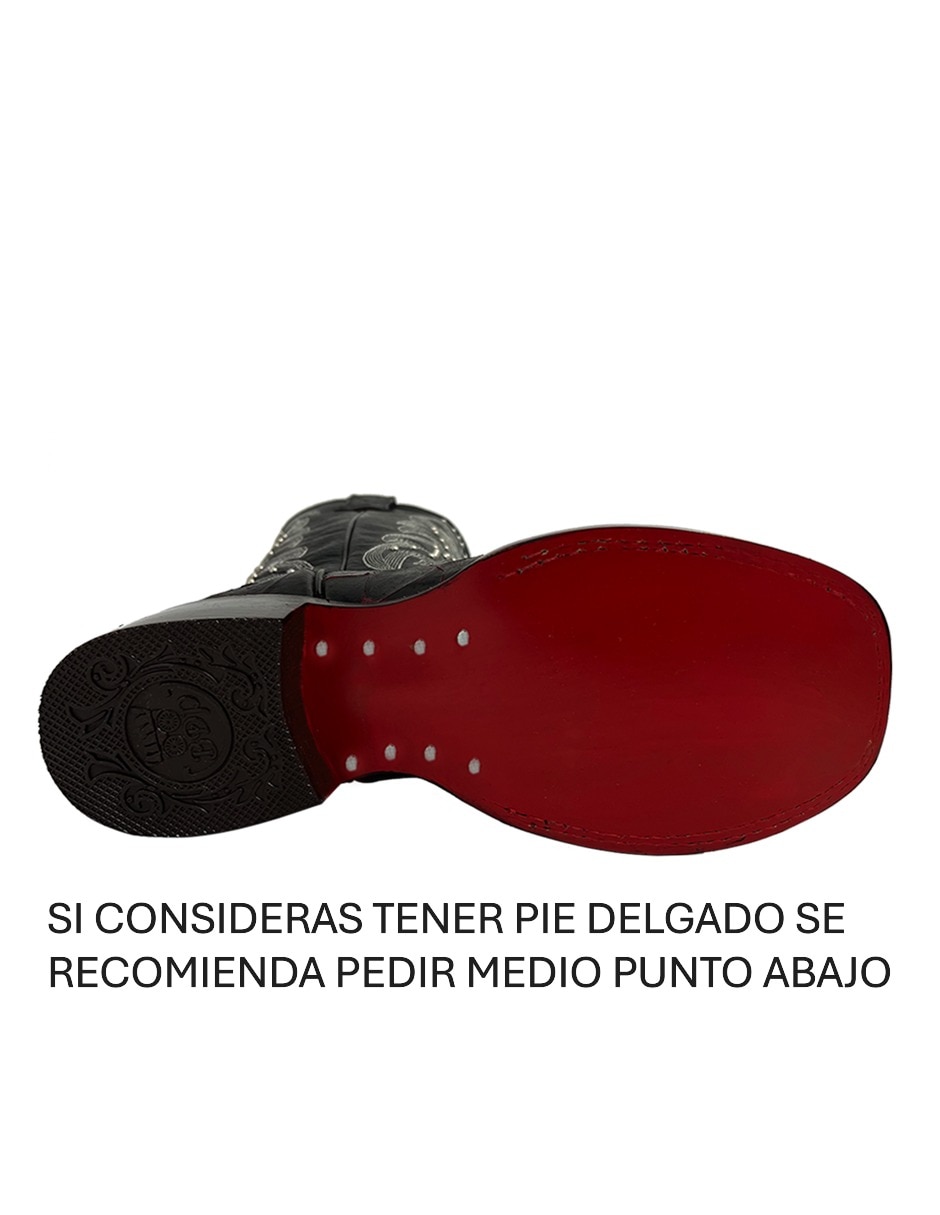 Bota cowboy media pierna BDP Botas de Pedro de piel para mujer