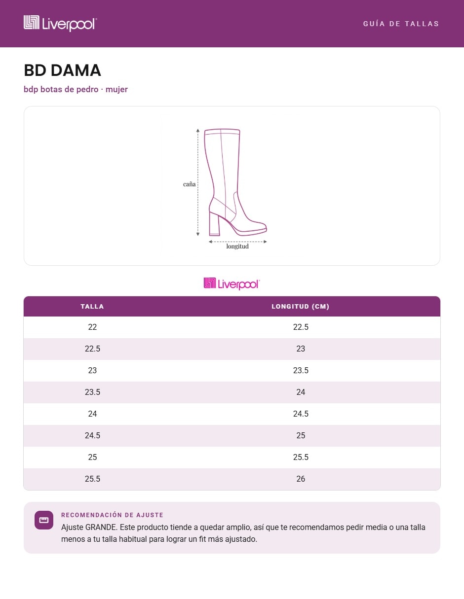 Bota cowboy media pierna de piel para mujer