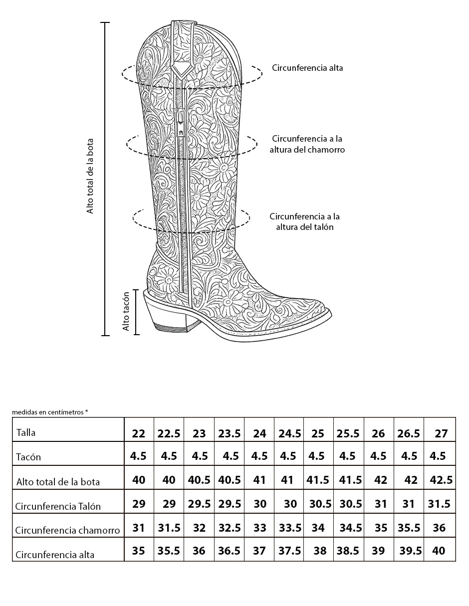 Bota cowboy abajo de la rodilla bdp botas de pedro vaquero de piel bovino para mujer