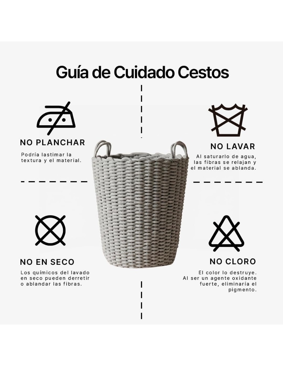 Cesto para ropa de algodón 2