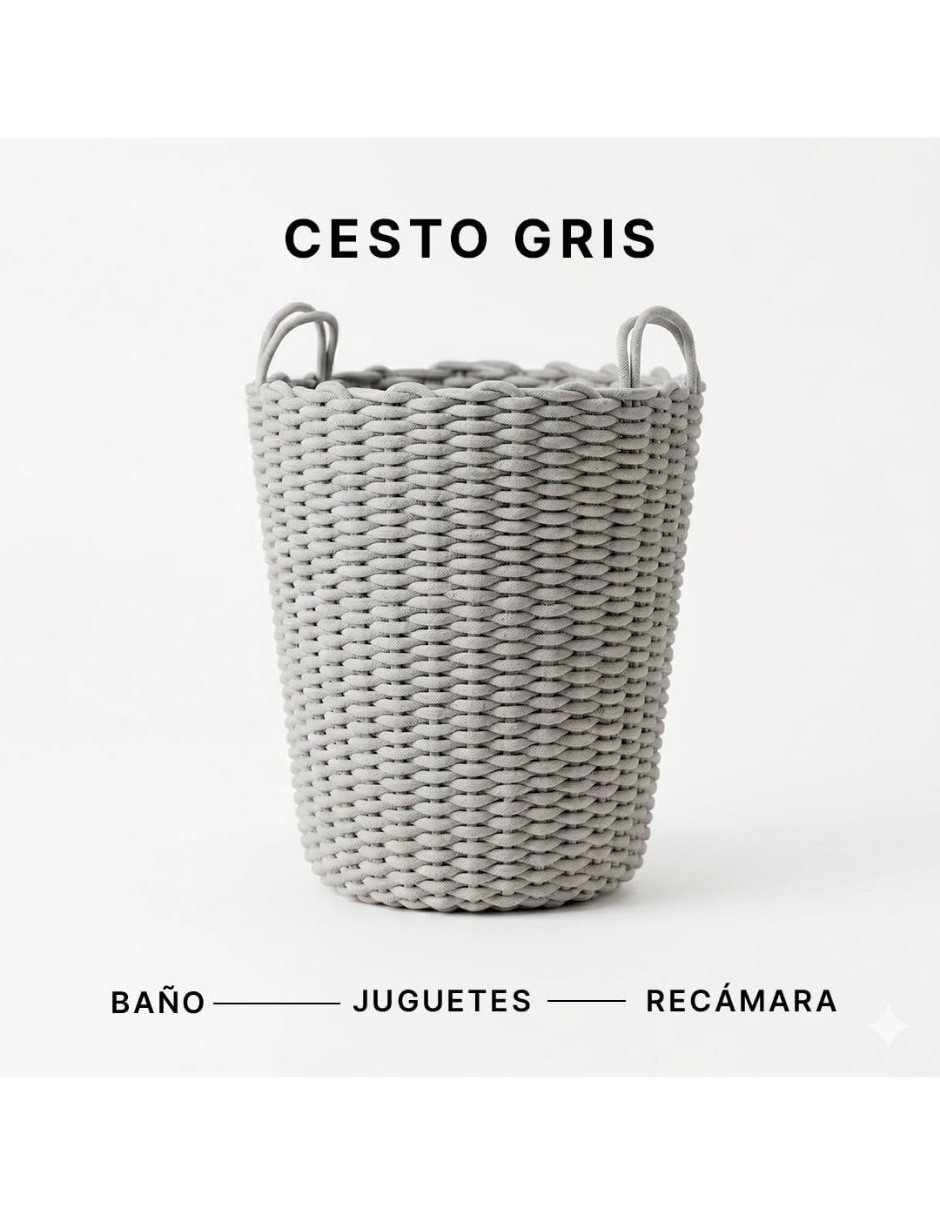 Cesto para ropa de algodón 5