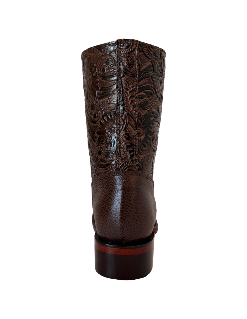 Bota cowboy arriba del tobillo BDP Botas de Pedro de piel para mujer