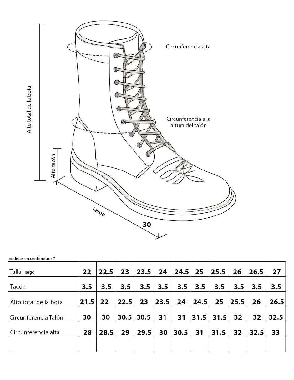Bota cowboy arriba del tobillo de piel para mujer