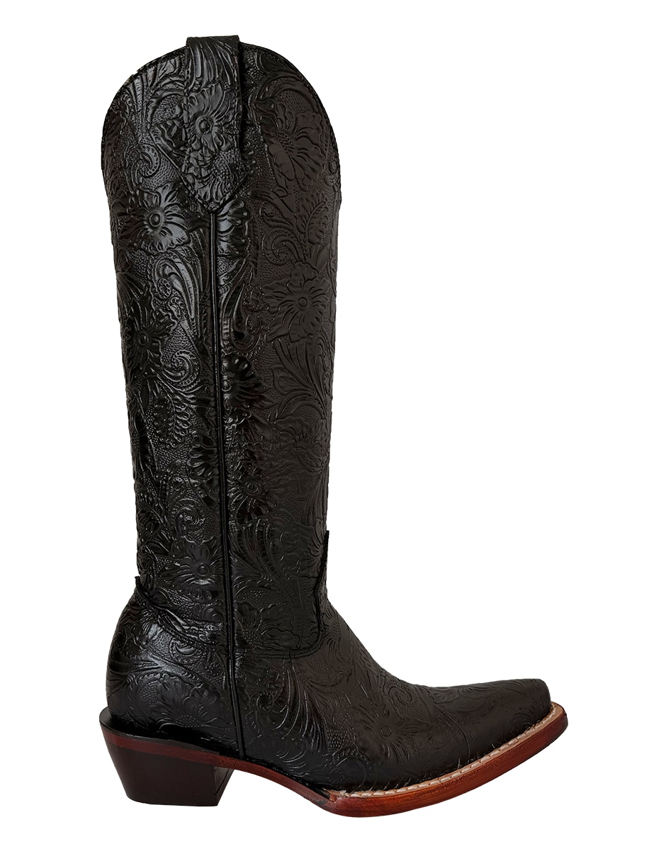 Bota cowboy abajo de la rodilla de piel para mujer Bota cowboy abajo de la rodilla de piel para mujer