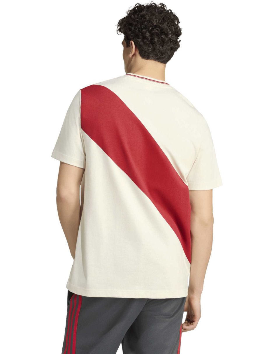 Playera deportiva para fútbol Adidas de hombre