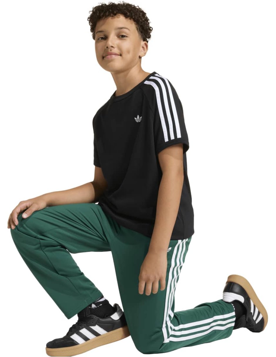 Playera Adidas 3 stripe tee manga corta para niño
