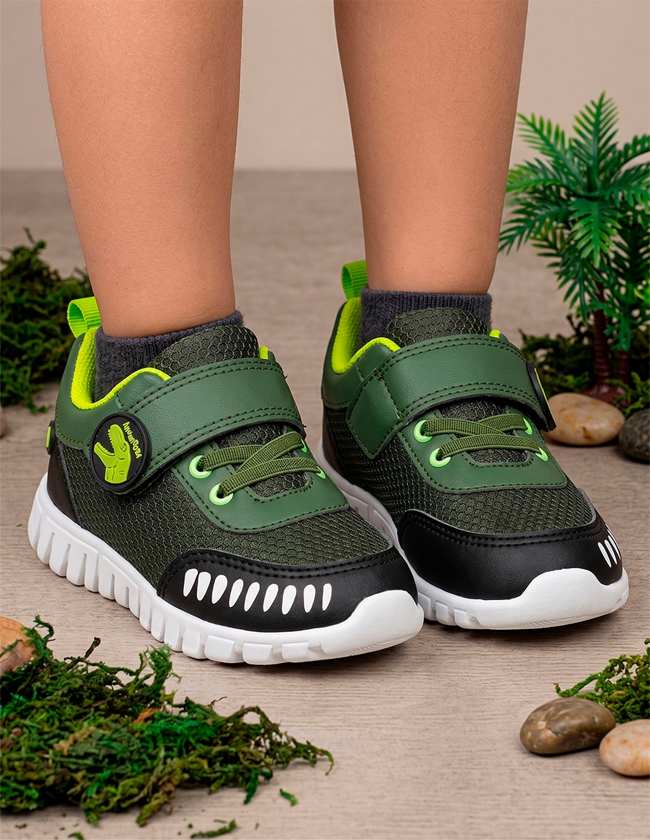 Tenis para niño Slip On Dinosaurios 3