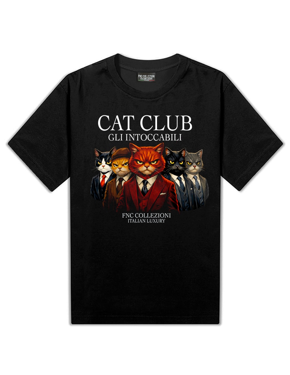 Playera FNC Collezioni Cat club cuello redondo para hombre