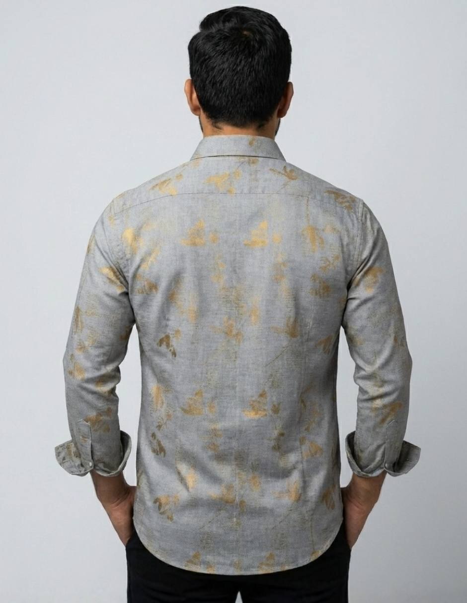 Camisa casual manga larga para hombre 2