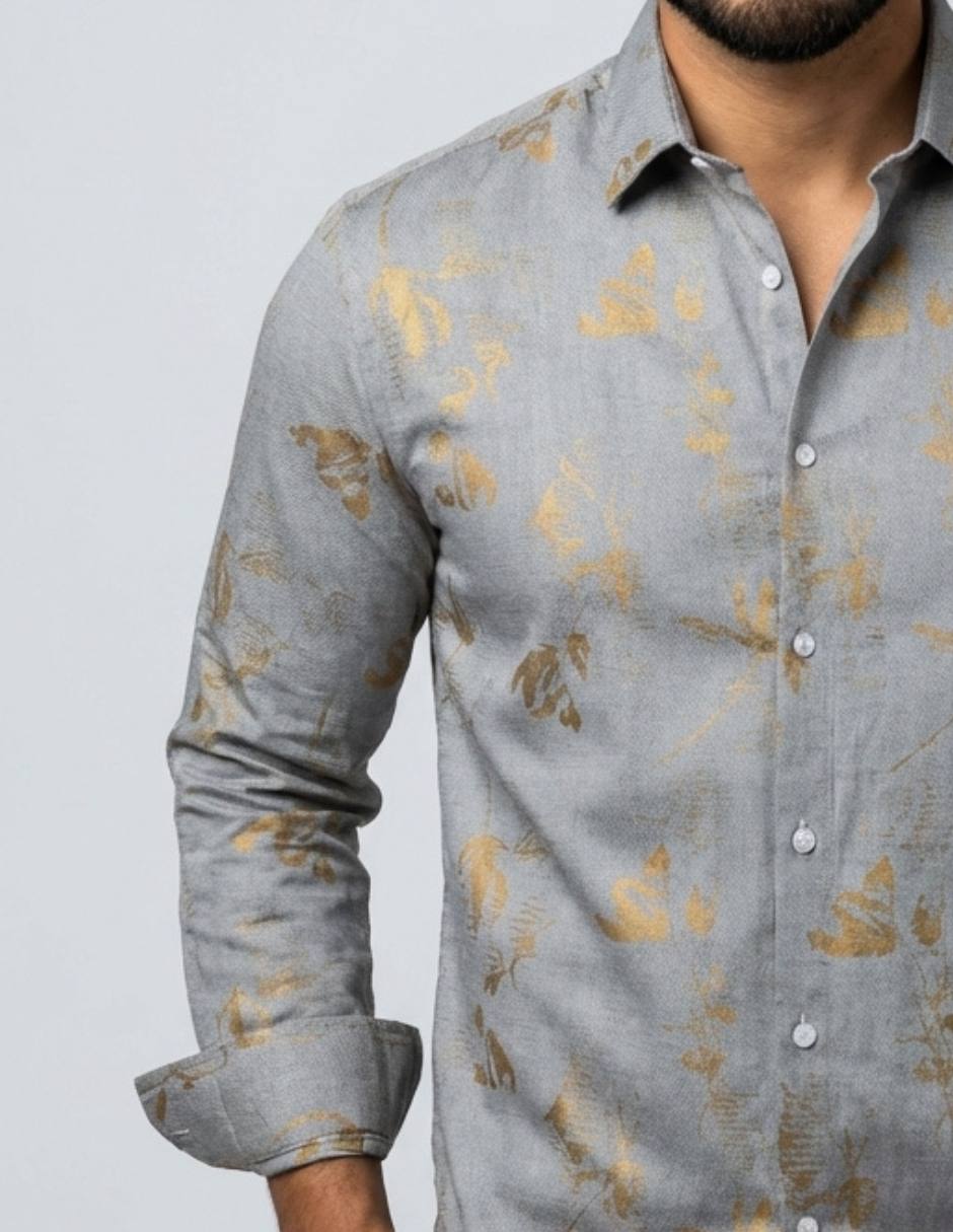 Camisa casual manga larga para hombre 3