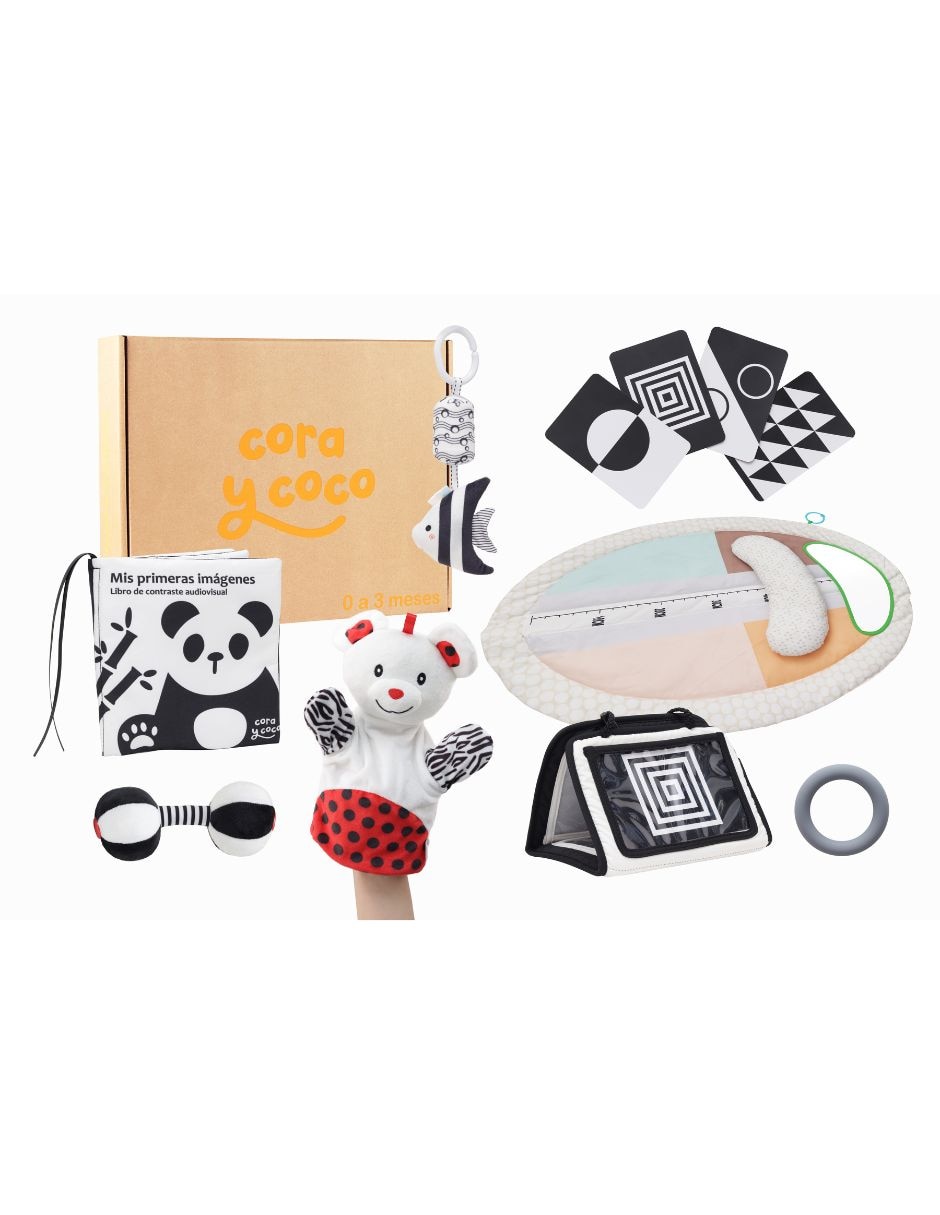 Kit de estimulación temprana Sensaciones Inicial Incluye guia de uso por etapas para 0 - 3 meses 14 piezas Kit de estimulación temprana Sensaciones Inicial Incluye guia de uso por etapas para 0 - 3 meses 14 piezas