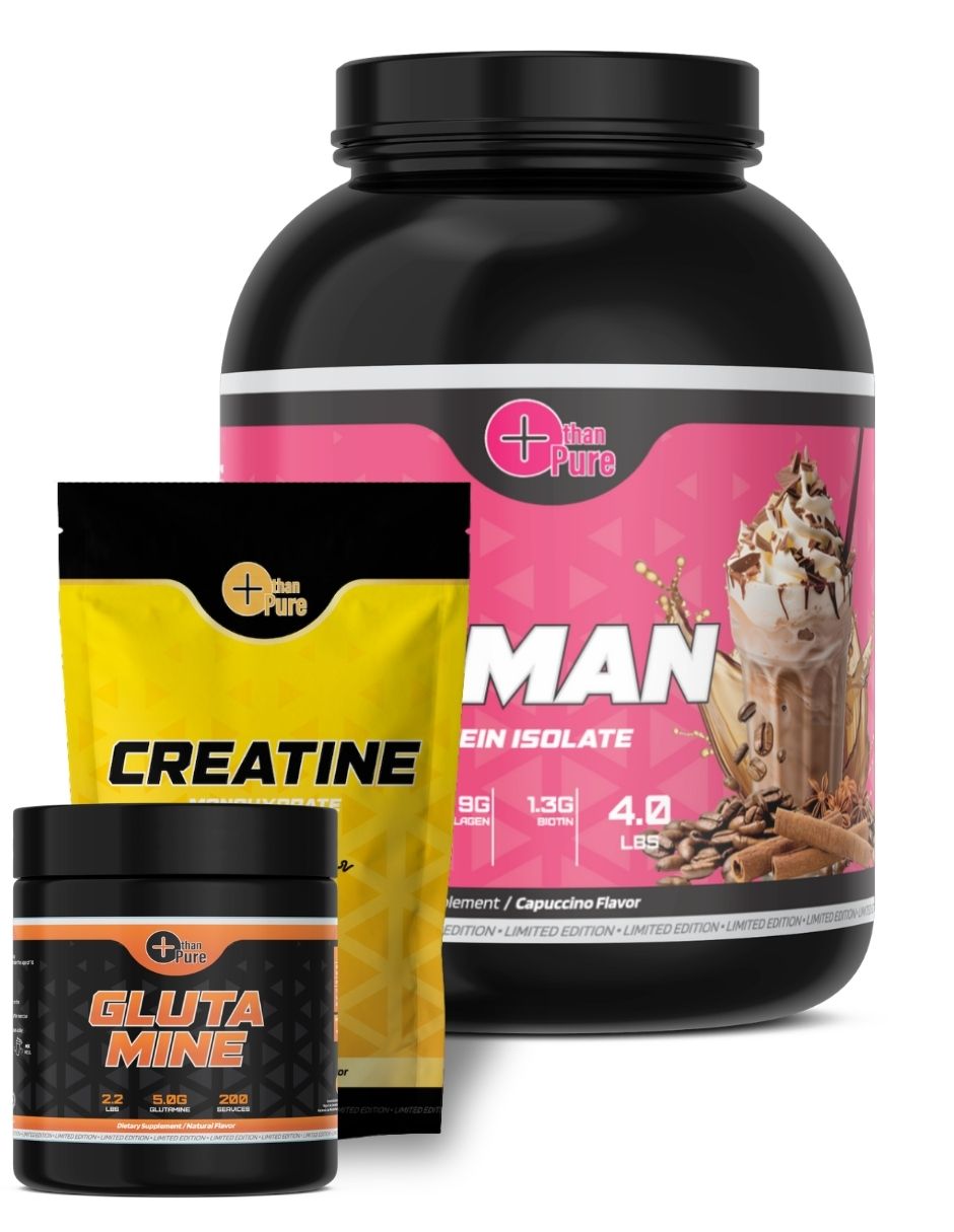 Kit de Iso Woman + Glutamina + Creatina con Biotina y Colágeno sabor capuccino Kit de Iso Woman + Glutamina + Creatina con Biotina y Colágeno sabor capuccino